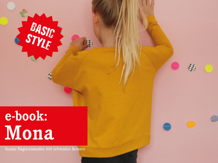 Mona - Raglansweater für Mädchen 98/104-146/152