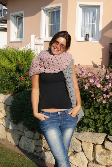 Schal-Weste Oversize-Look