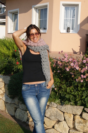 Schal-Weste Oversize-Look