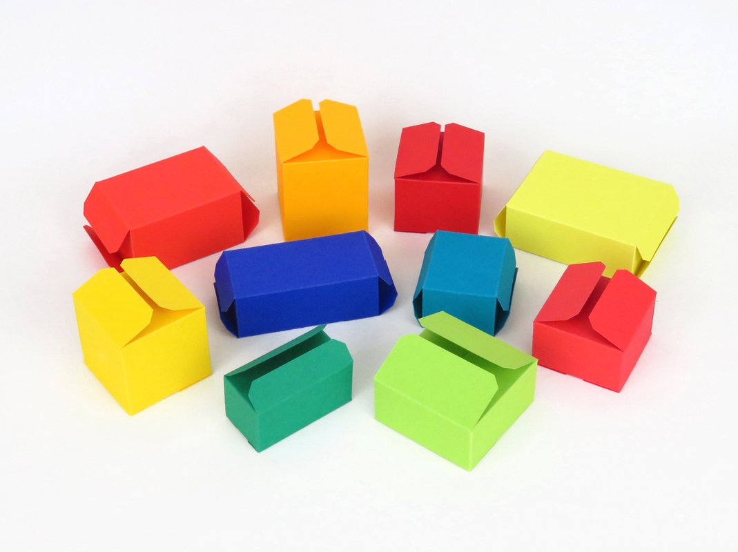 10 kleine Faltschachteln – Bastelvorlagen mit Anleitung