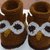 Babyschuhe Eule, gestrickt