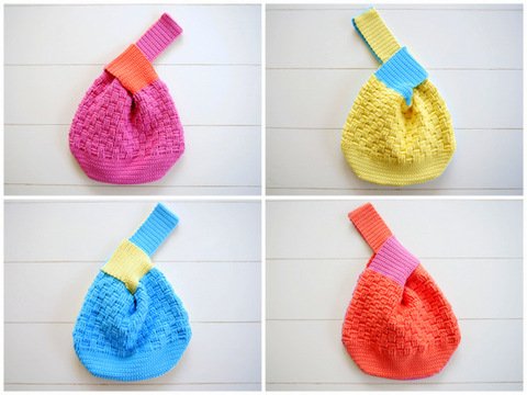 Häkelanleitung - japanische Knotentasche – No.149