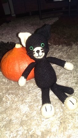 Crochet Pattern - Vampire Cat, perfect for Halloween!  