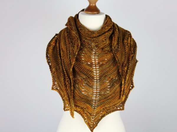 Strickanleitung Tuch "Coffee Toffee"