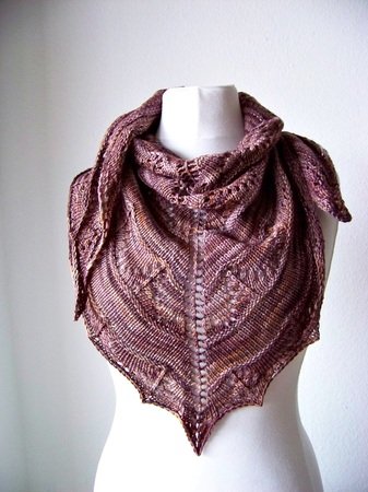 Strickanleitung Tuch "Coffee Toffee"