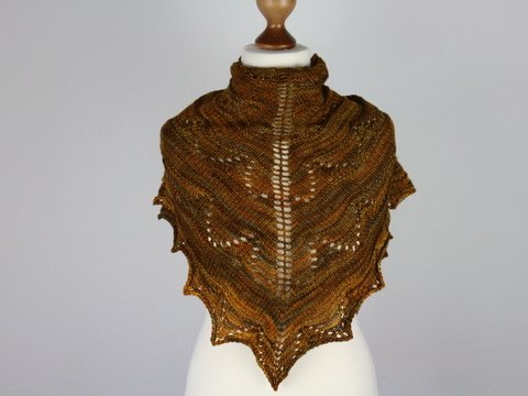 Strickanleitung Tuch "Coffee Toffee"