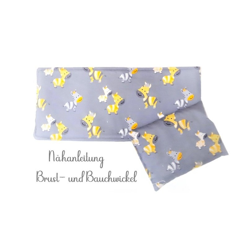 Nähanleitung Brust- und Bauchwickel mit Wärmekissen für Babys und Kleinkind