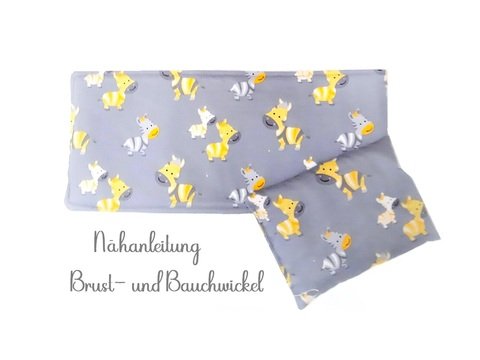 Nähanleitung Brust- und Bauchwickel mit Wärmekissen für Babys und Kleinkind