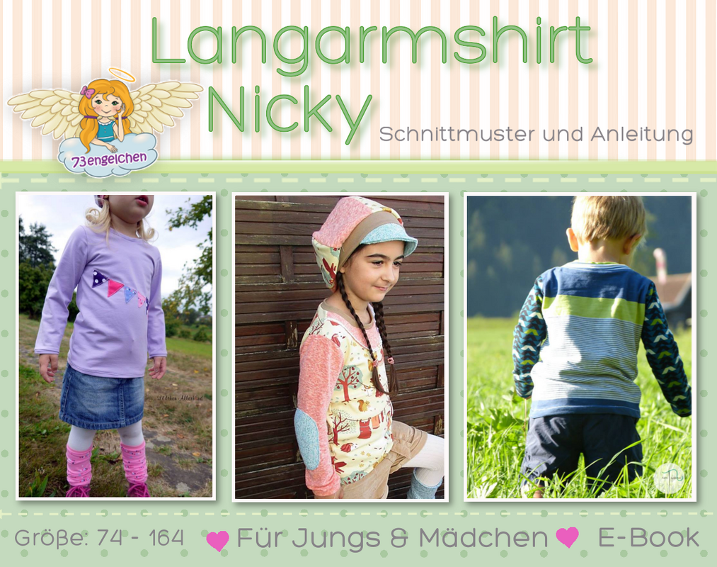 E-Book/Schnittmuster Langarmshirt Nicky