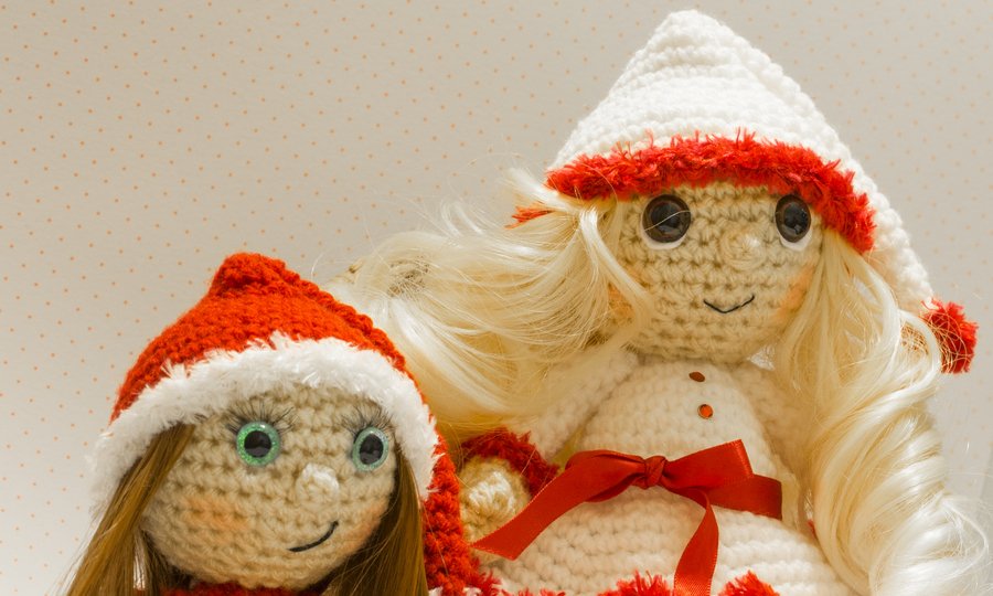 Mrs. X-Mas Weihnachtspuppe Häkelanleitung