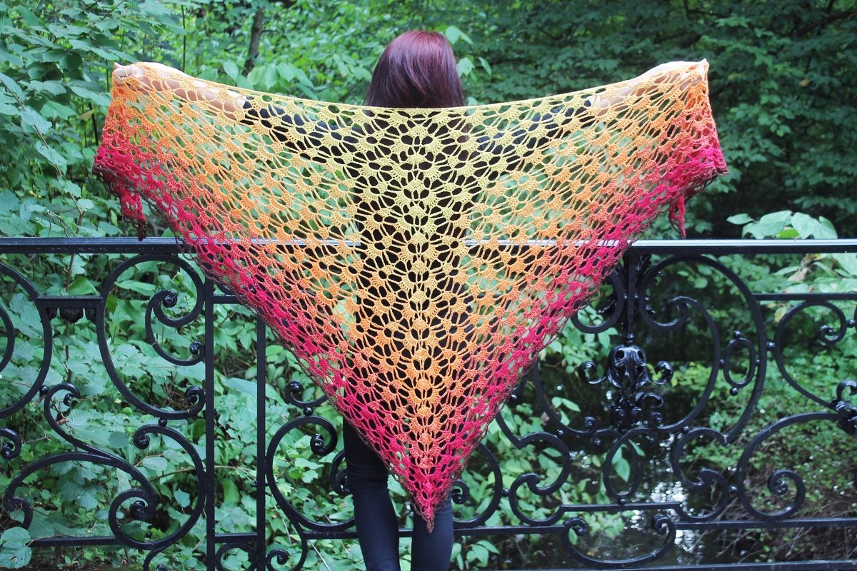 Häkelanleitung Stola "Sunrise"