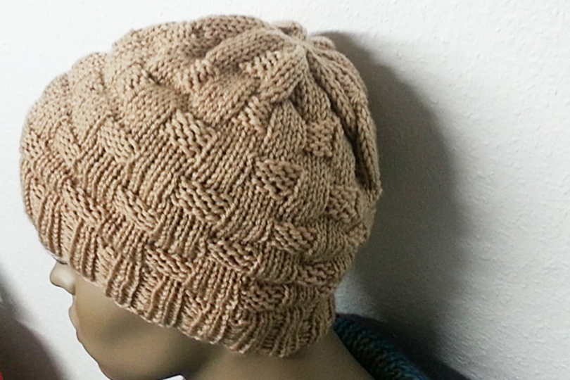 Strickanleitung Mütze Damen und Herren 52-56cm