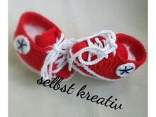 Babyschuhe stricken - Strickanleitung für Babyschuhe-für 1-6 Monate