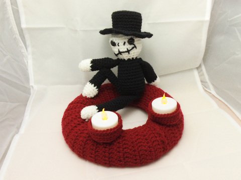 Halloween Teelichtkranz