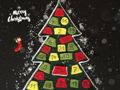 Häkelanleitung Adventskalender zum Befüllen