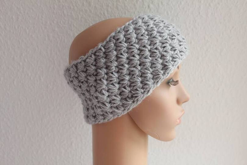 "Express" gehäkeltes Stirnband, PDF-Anleitung