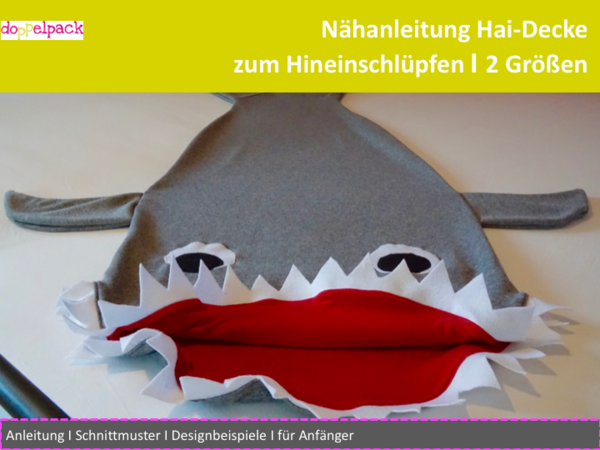 Hai Decke, Schlafsack, Shark, Kuscheldecke, Hai