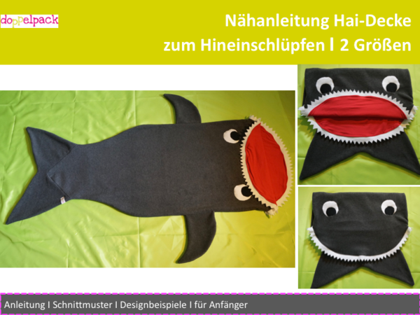 Hai Decke, Schlafsack, Shark, Kuscheldecke, Hai