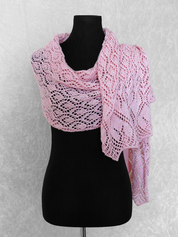 Strickanleitung Tuch stricken, Lacetuch stricken, Schal stricken, Stola stricken Clair de Lune