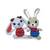 Girl and Boy Bunnies The Amis - Amigurumi Crochet Pattern - Digital Download