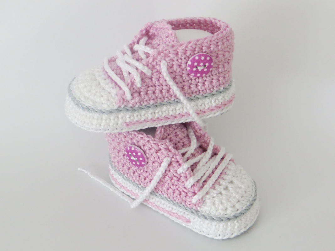 H&auml;kelanleitung f&uuml;r trendige Babyschuhe