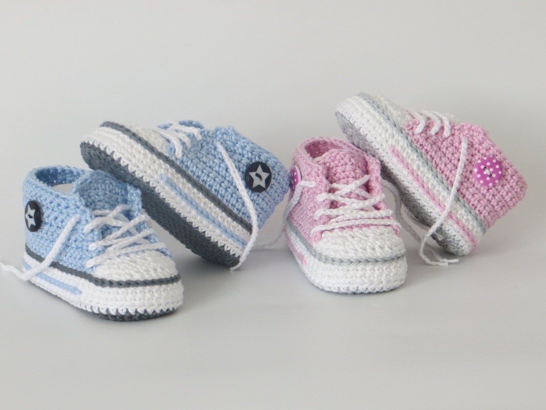 H&auml;kelanleitung f&uuml;r trendige Babyschuhe