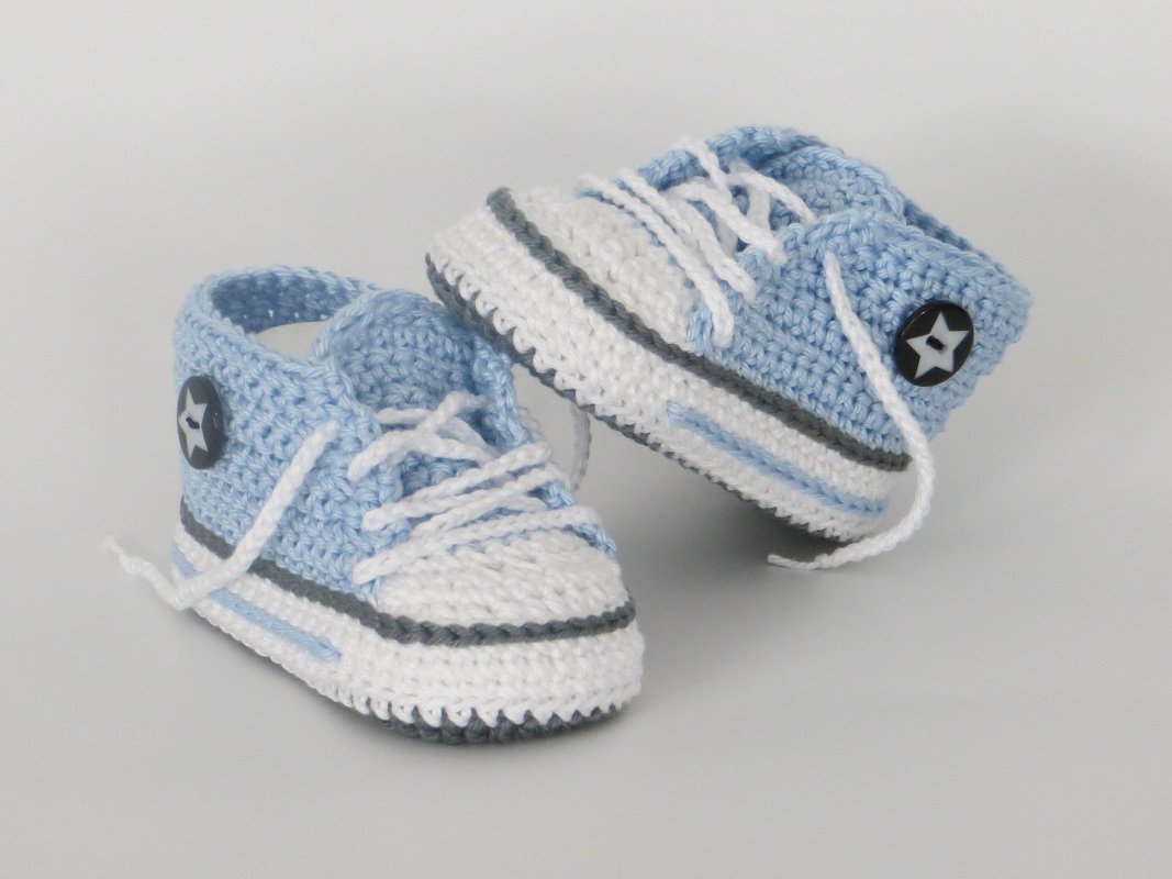 H&auml;kelanleitung f&uuml;r trendige Babyschuhe