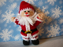Häkelanleitung Weihnachtsmann Schlüsselanhänger / Geschenkanhänger