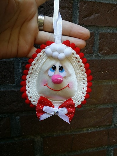 Amigurumi Weihnachtsschmuck "Herr und Frau Schneepi" 10 cm Gro&szlig;