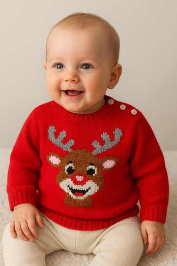 Babypulli Strickanleitung für Größe 80/86 und 92/98