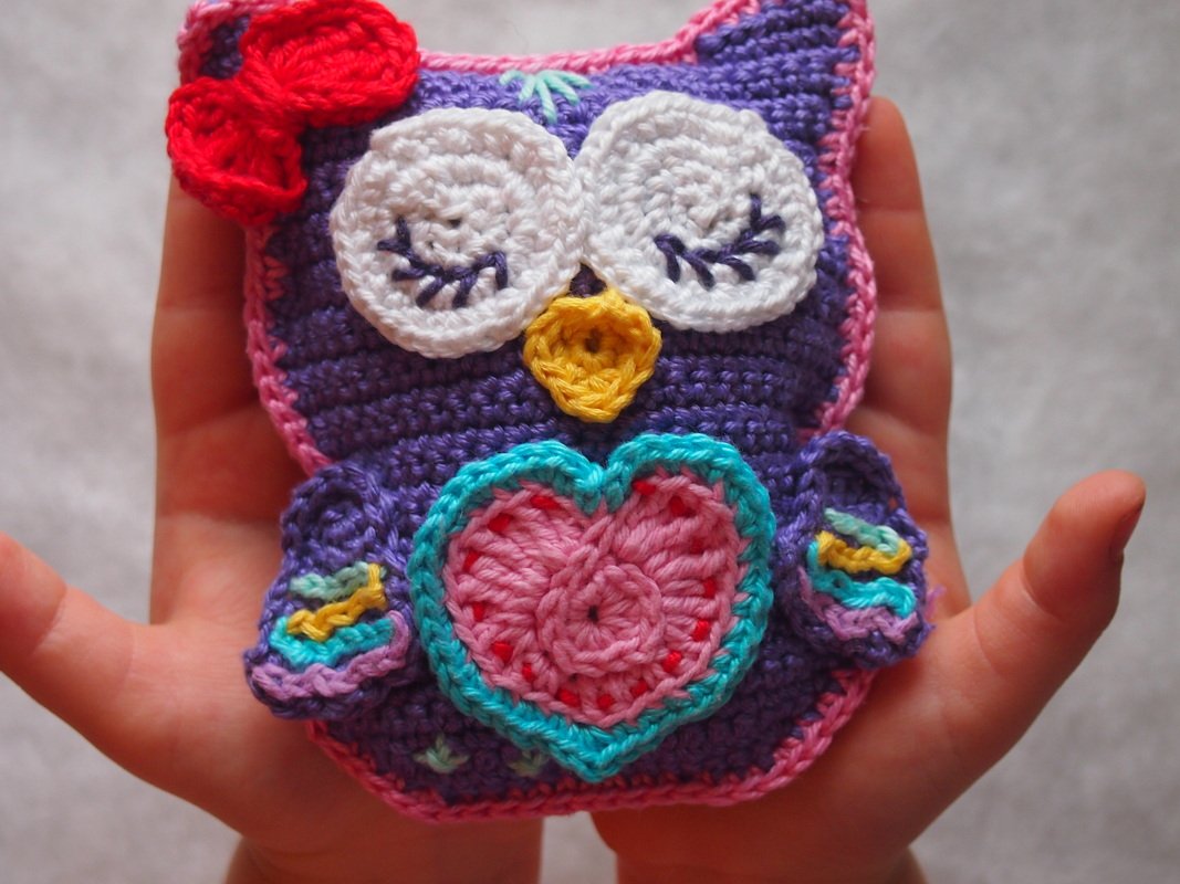Scops Owl in Love crochet pattern