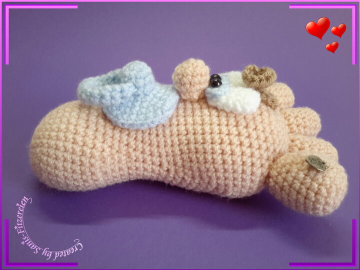 Häkelanleitung Kleine Füßchen, Amigurumi, Baby