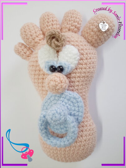 Häkelanleitung Kleine Füßchen, Amigurumi, Baby