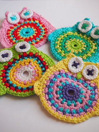 Owl Coaster crochet pattern