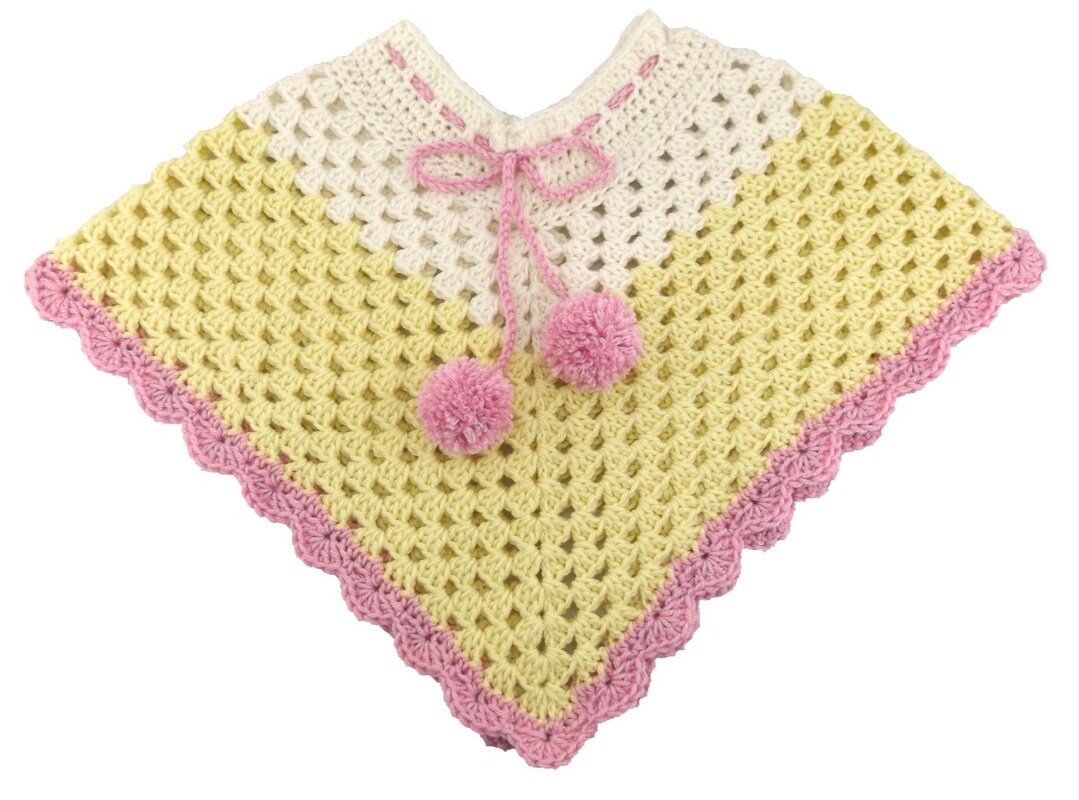 Häkelanleitung Poncho mit Mütze "IceCream" - Bild 2