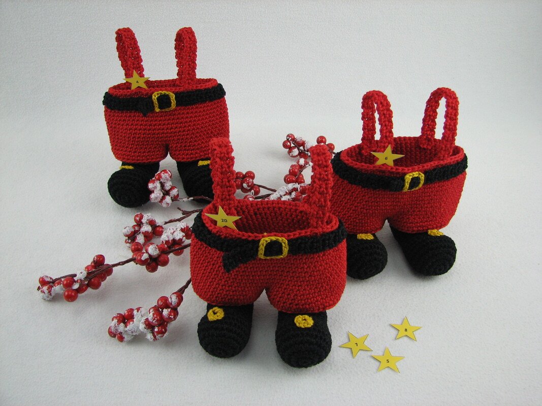 Häkelanleitung Adventskalender "Nikolaus"