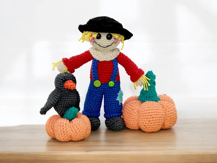 Vogelscheuche - Häkelanleitung