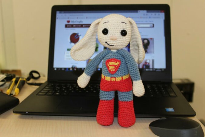 Super Hero Bunny Amigurumi PDF Pattern - Beginner