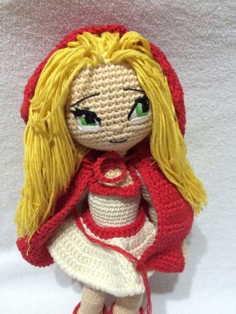 Crochet Pattern Little Red Riding Hood Girl Amigurumi PDF