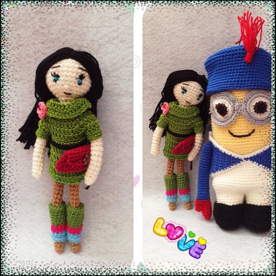 Crochet Pattern Elegant Girl Amigurumi Doll PDF - Image 4