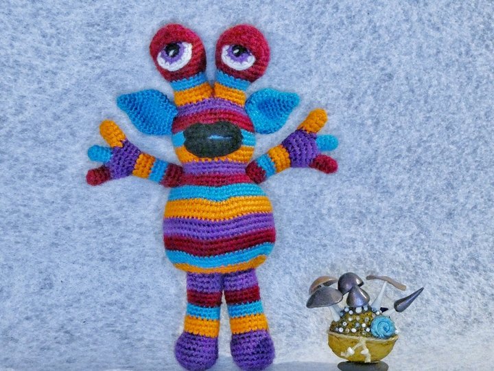 Monster Karl(a), Häkelanleitung