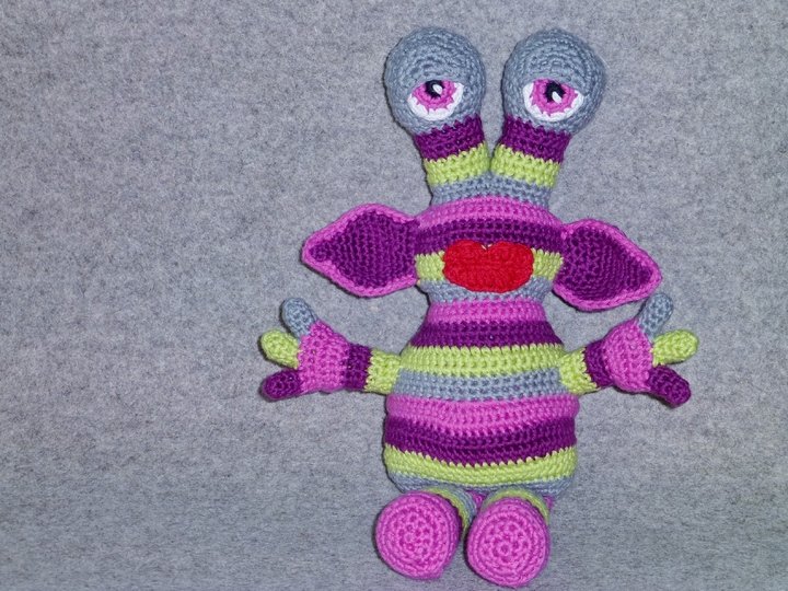 Monster Karl(a), Häkelanleitung