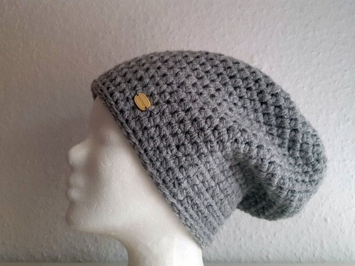 56 Häkelanleitung schnelle Beanie Kopfumfang 50 - 62