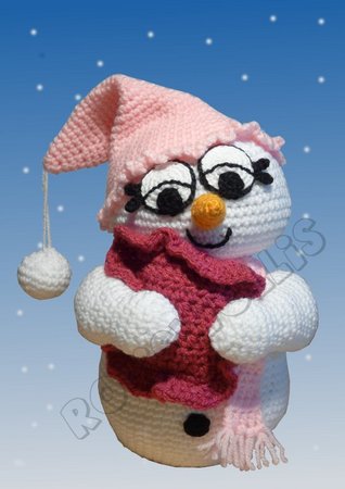 Crochet Pattern Stella the Snowgirl