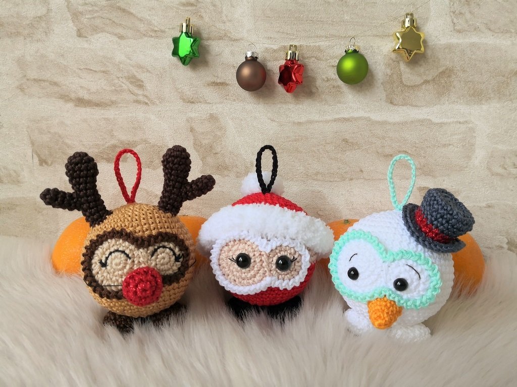 Häkelanleitung Weihnachts-Knobblys - knubbelige Taschenbaumler oder Deko - Bild 2