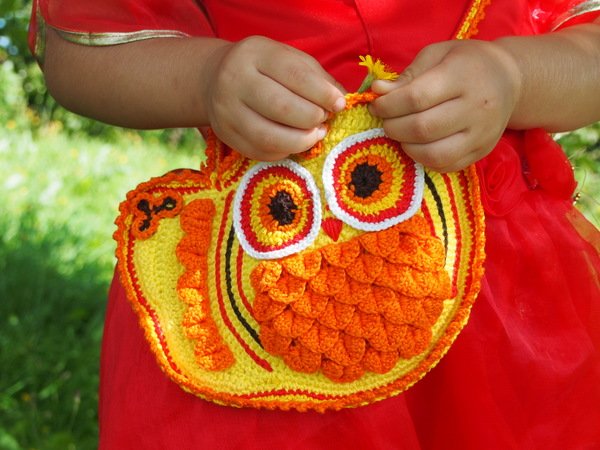 Owl purse crochet pattern