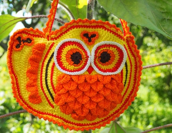 Owl purse crochet pattern