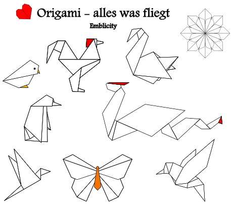 Origami Stickdateien plus 3D ab 10x10