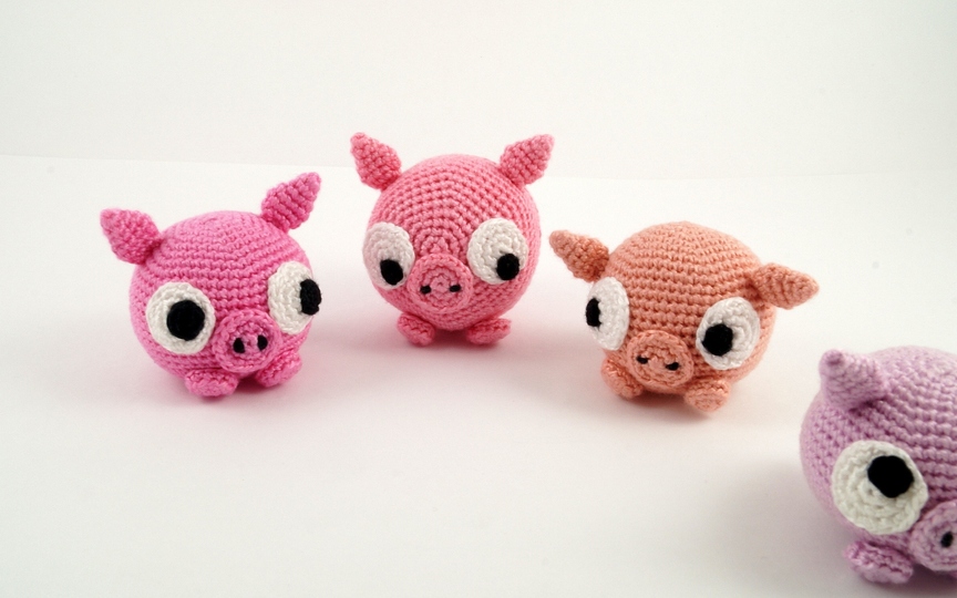 Witziges Glücksschweinchen schnell und einfach häkeln