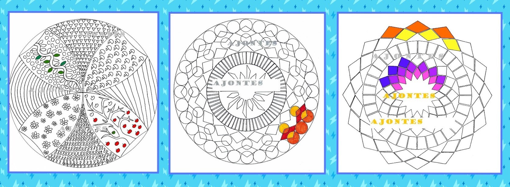 Ausmalbilder - Mandalas 